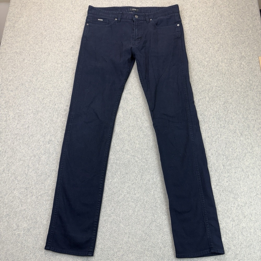 BOSS Hugo Boss Men's Dark Navy Straight Leg Jeans 33x34